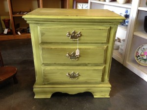 Distressed Green Chest