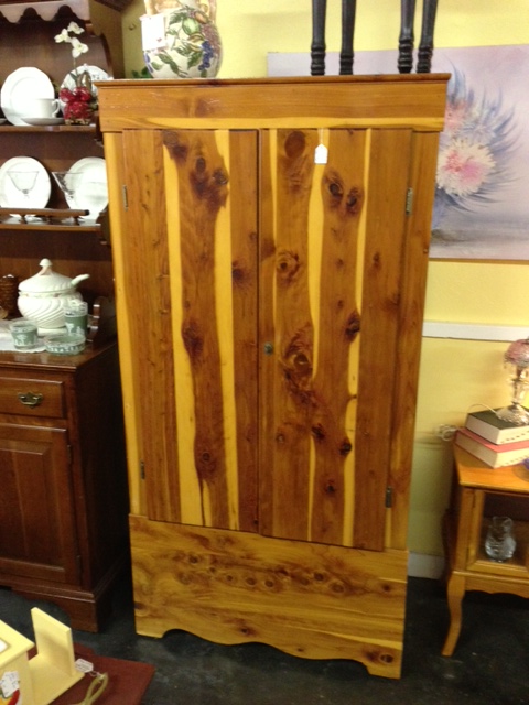 Cedar wood wardrobe armoire