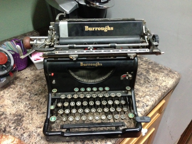 Book typewriter old novel