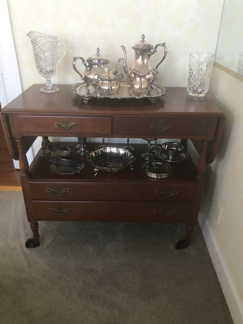Statton Americana Tea Server Cart Beverage Cherry Dropleaf